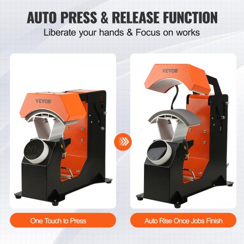 3in1 Auto Hat Heat Press with 3pcs Interchangeable Platens66 x 27
