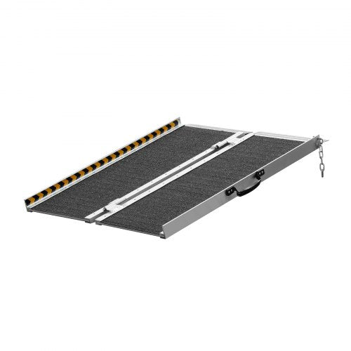 Portable Wheelchair Ramp 2 ft 800 lbs Capacity NonSlip Aluminum Folding