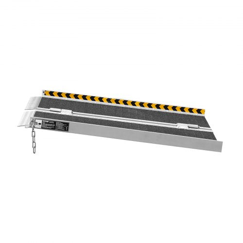 Portable Wheelchair Ramp 2 ft 800 lbs Capacity NonSlip Aluminum Folding