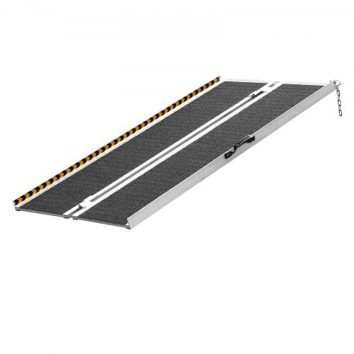 Portable Wheelchair Ramp 4 ft 800 lbs Capacity NonSlip Aluminum Folding