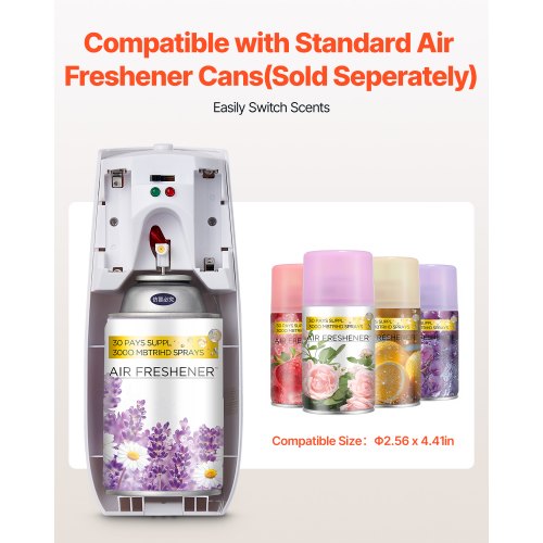 Automatic Air Freshener Spray Dispenser 4Pack Wall Mounted or Free
