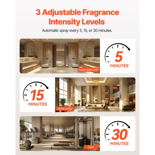 Automatic Air Freshener Spray Dispenser 4Pack Wall Mounted or Free