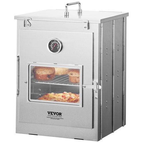 Foldable Camping Oven Stainless Steel Portable Camping Stove with 3 Tier
