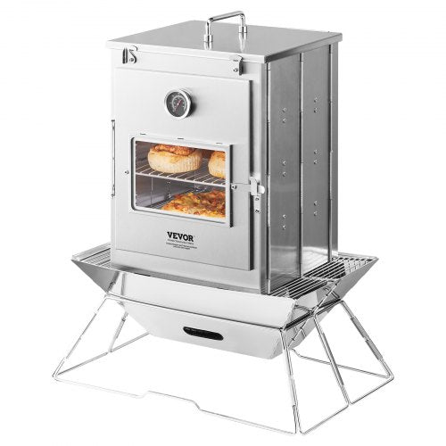 Foldable Camping Oven Stainless Steel Portable Camping Stove with 3 Tier