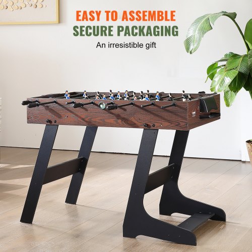 Folding Foosball Table 42 inch Standard Size Foosball Table Indoor Full
