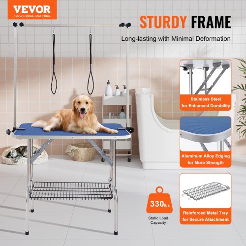 Pet Grooming Table Two Arms with Clamp 36x24 Dog Grooming Station
