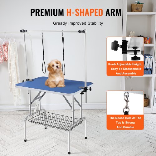 Pet Grooming Table Two Arms with Clamp 36x24 Dog Grooming Station