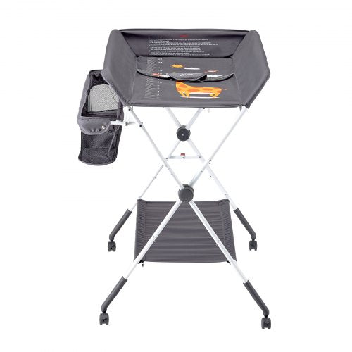 Baby Changing Table Foldable Diaper Change Station with Side Basket