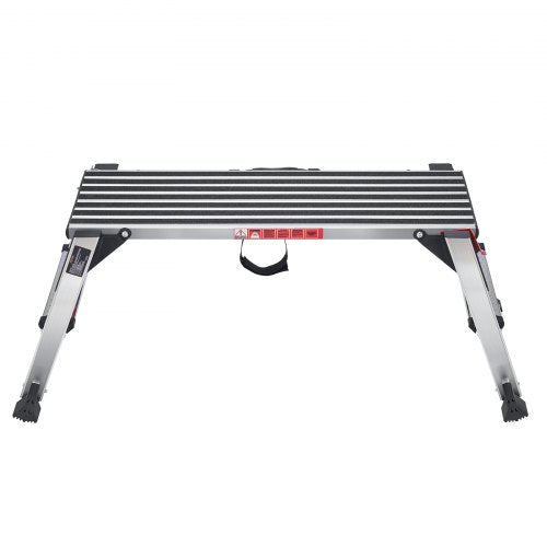 Folding Work Platform 660 lbs Load Capacity Aluminum Drywall Stool Ladder