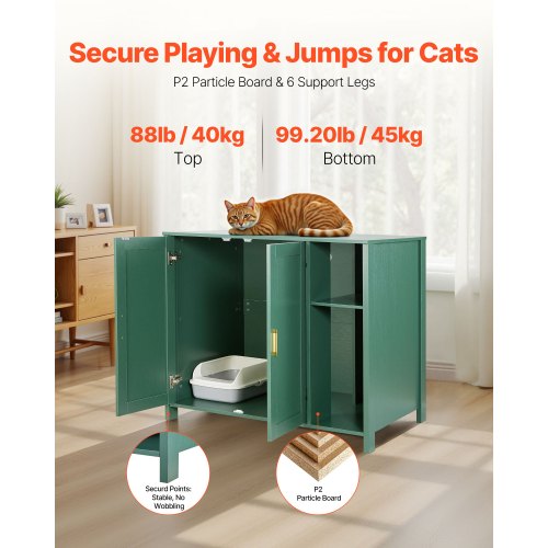 Cat Litter Robot Enclosure 41.3 in Self Cleaning Litter Box Cabinet with Drawer