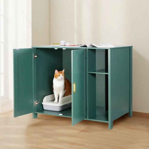Cat Litter Robot Enclosure 41.3 in Self Cleaning Litter Box Cabinet with Drawer