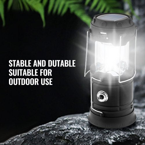 LED Camping Lanterns 4 Pack Rechargeable Camping Flashlights Solar USB