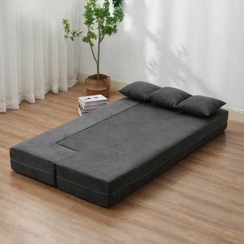 Folding Sofa Bed 3in1 Foldable Couch Bed with 3 Pillows and Washable