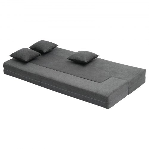 Folding Sofa Bed 3in1 Foldable Couch Bed with 3 Pillows and Washable