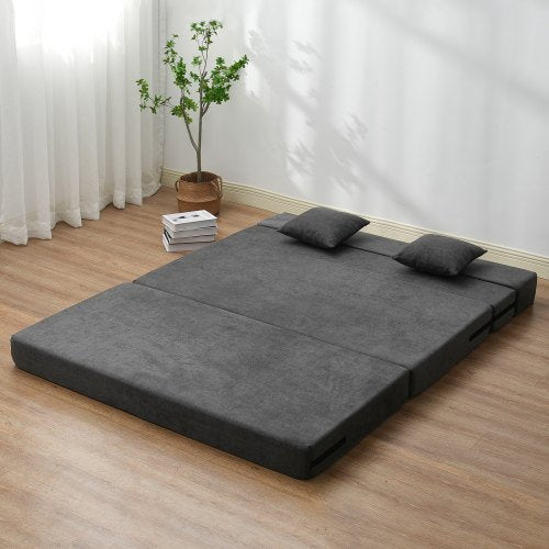 Folding Sofa Bed 3in1 Foldable Couch Bed with 2 Pillows and Washable