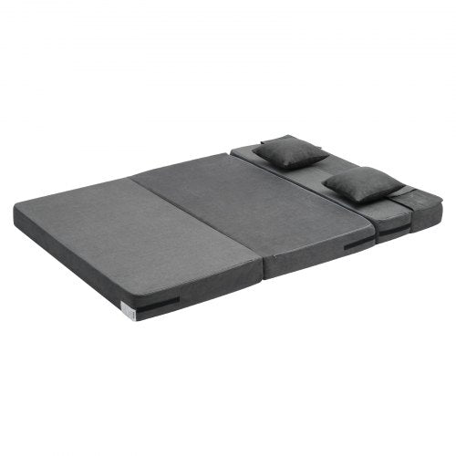 Folding Sofa Bed 3in1 Foldable Couch Bed with 2 Pillows and Washable