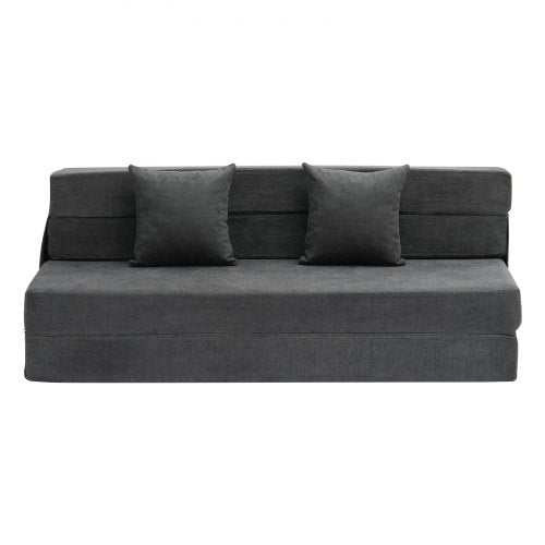 Folding Sofa Bed 3in1 Foldable Couch Bed with 2 Pillows and Washable
