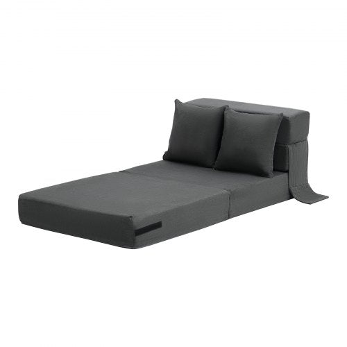 Folding Sofa Bed 3in1 Foldable Couch Bed with 2 Pillows and Washable