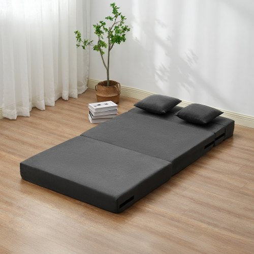 Folding Sofa Bed 3in1 Foldable Couch Bed with 2 Pillows and Washable