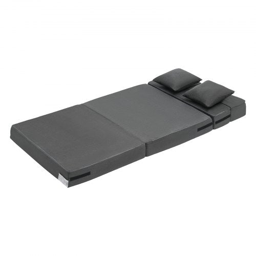 Folding Sofa Bed 3in1 Foldable Couch Bed with 2 Pillows and Washable