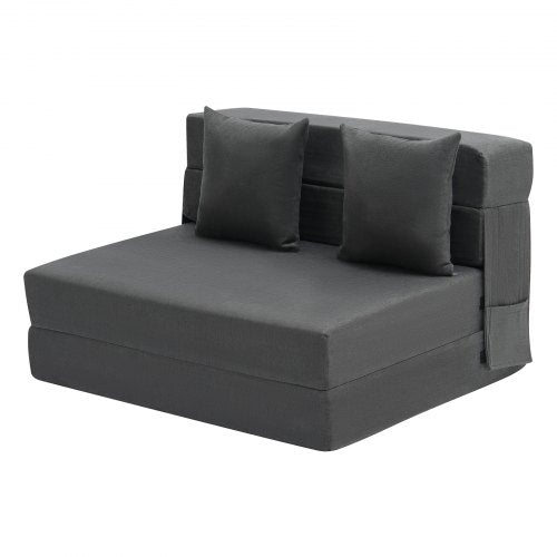 Folding Sofa Bed 3in1 Foldable Couch Bed with 2 Pillows and Washable