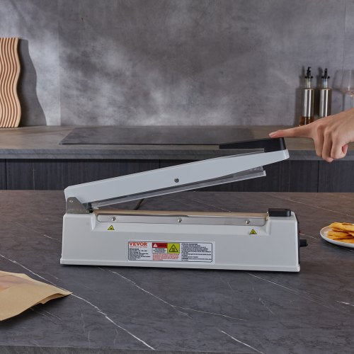 Impulse Sealer 12 inch Manual Heat Sealing Machine with Adjustable Heating
