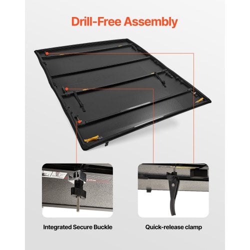 QuadFold Truck Bed Tonneau Cover Compatible with 20022024 Dodge Ram 1500