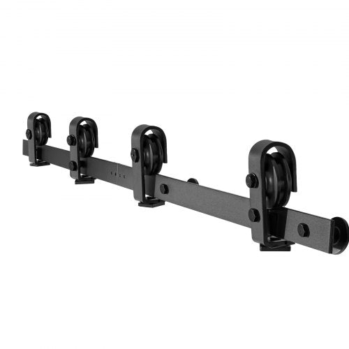 BiFolding Sliding Barn Door Hardware Track Kit 52 Top Mount Track Kit