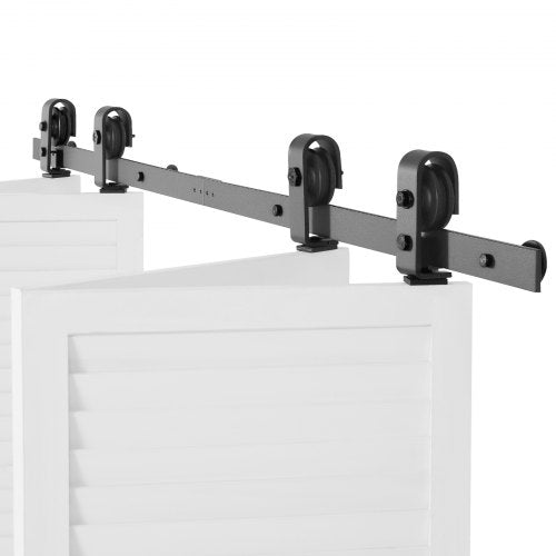 BiFolding Sliding Barn Door Hardware Track Kit 60 Top Mount Track Kit