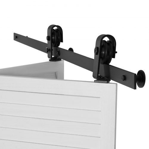 BiFolding Sliding Barn Door Hardware Track Kit 52 Top Mount Track Kit
