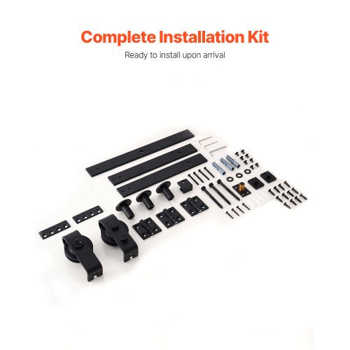 BiFolding Sliding Barn Door Hardware Track Kit 36 Top Mount Track Kit