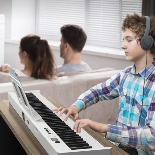 88 Key Folding Keyboard Piano Bluetooth MIDI Portable Electronic Digital