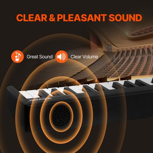 88 Key Folding Keyboard Piano Bluetooth MIDI Portable Electronic Digital