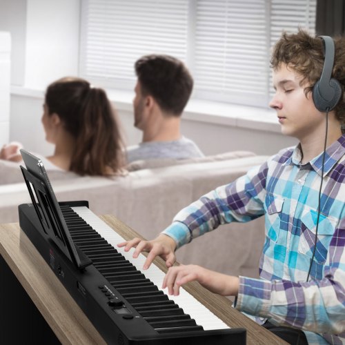 88 Key Folding Keyboard Piano Bluetooth MIDI Portable Electronic Digital
