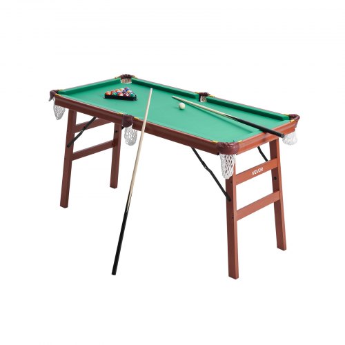 Folding Pool Table 4.5 ft Portable Billiards Tables Foldable SpaceSaving