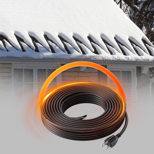 SelfRegulating Pipe Heating Cable 24FT 5WFT Heat Tape for Pipes Roof