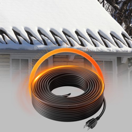 SelfRegulating Pipe Heating Cable 120FT 5WFT Heat Tape for Pipes Roof