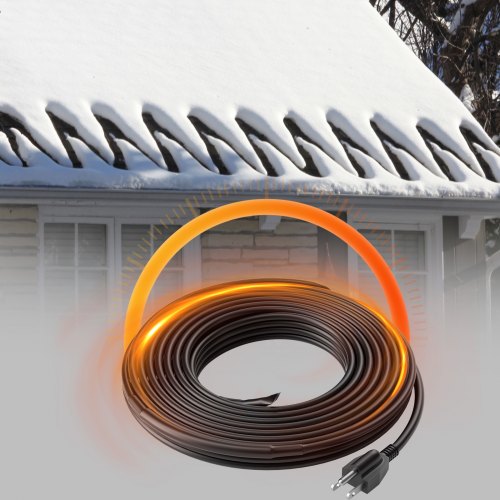 SelfRegulating Pipe Heating Cable 12FT 5WFT Heat Tape for Pipes Roof