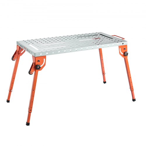 Foldable Welding Table 44 x 21 500LBS Capacity Welding Workbench with 4Level
