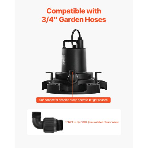 Automatic Pool Cover Pump 12 HP 1600 GPH 120V Submersible Swimming Pool