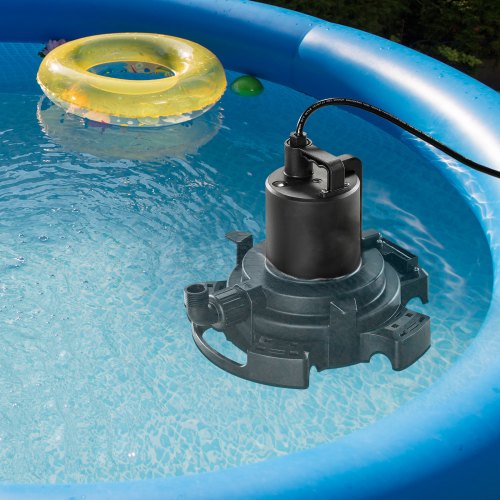Automatic Pool Cover Pump 12 HP 1600 GPH 120V Submersible Swimming Pool