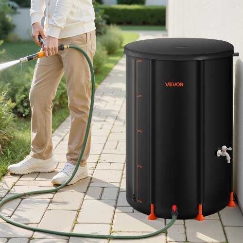 Collapsible Rain Barrel 100 Gallon Portable Rain Water Collection Barrel