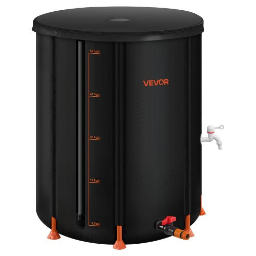 Collapsible Rain Barrel 53 Gallon Portable Rain Water Collection Barrel