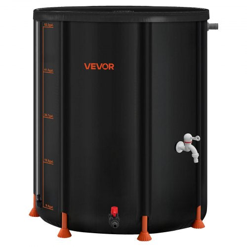 Collapsible Rain Barrel 53 Gallon Portable Rain Water Collection Barrel
