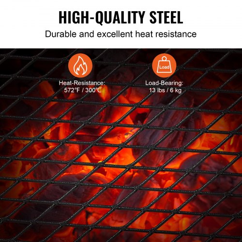 Folding Campfire Grill Heavy Duty Steel Mesh Grate 18 Portable Camping