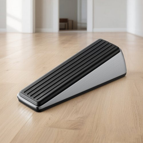 Heavy Duty Door Stopper 2 Pack Door Stop Wedge for Bottom Premium Zinc