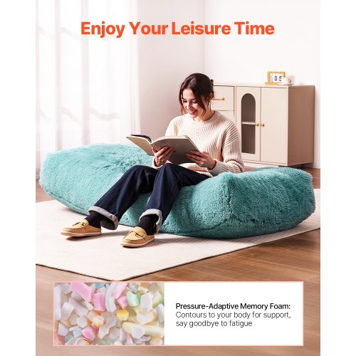 Bean Bag Chair Giant BeanBag Chair with Removable Washable Cover for Adults