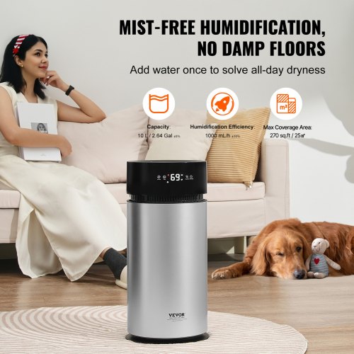Evaporative Humidifier for Whole House up to 270 sqft 10L264G Large