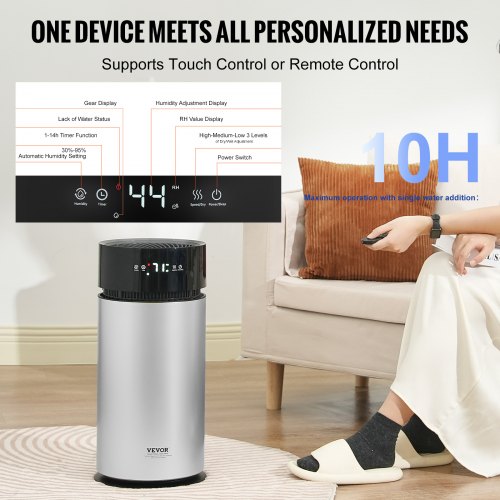 Evaporative Humidifier for Whole House up to 270 sqft 10L264G Large