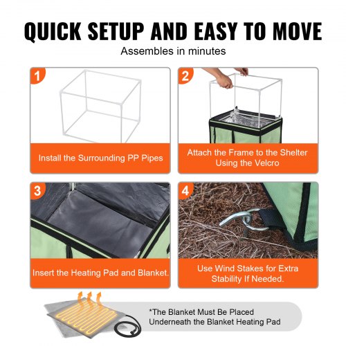 Elevated Heated Cat House Cuboid Kitty Shelter with Adjustable Temperature